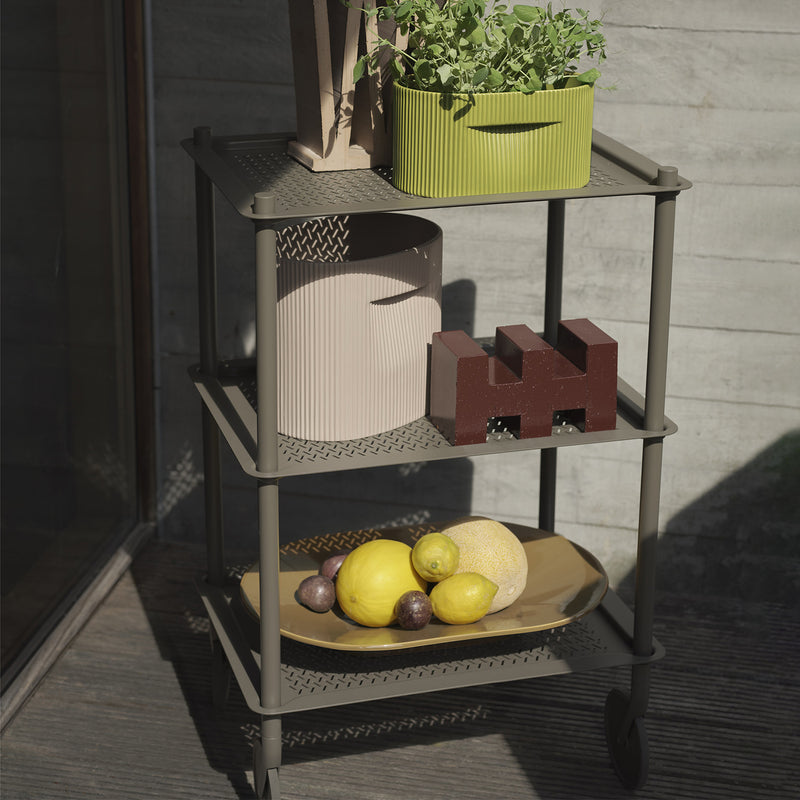 muuto | ridge planter | moss green 15cm