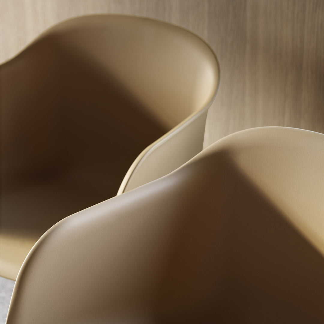 muuto | fiber armchair | tube base | ochre recycled + grey ~ DC