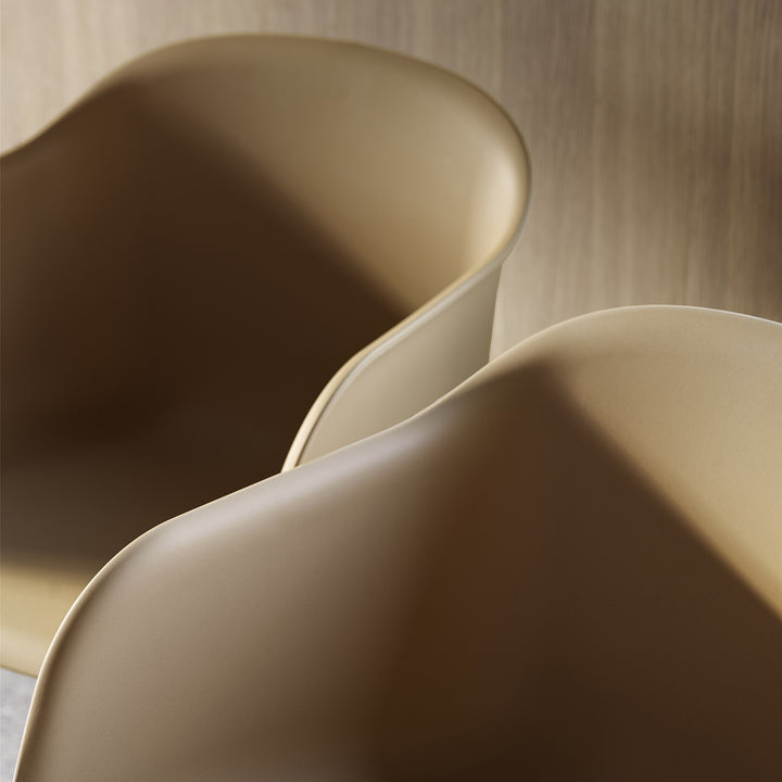 muuto | fiber armchair | tube base | ochre recycled + grey ~ DC