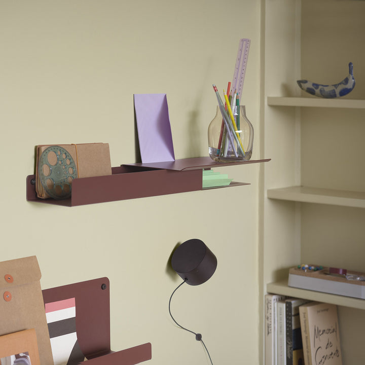 muuto | folded shelves | platform 62cm | deep red