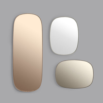 muuto | framed mirror | rose + rose glass | small