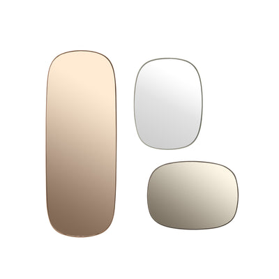 muuto | framed mirror | taupe + taupe glass | small