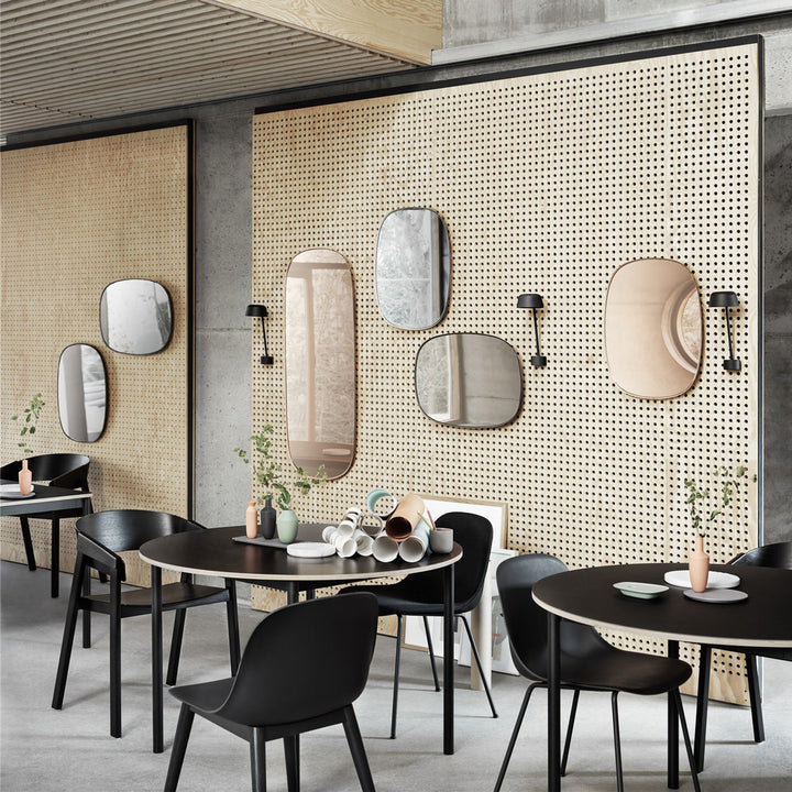 muuto | framed mirror | grey + clear glass | large