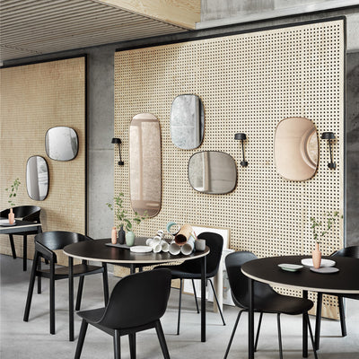 muuto | framed mirror | taupe + taupe glass | large