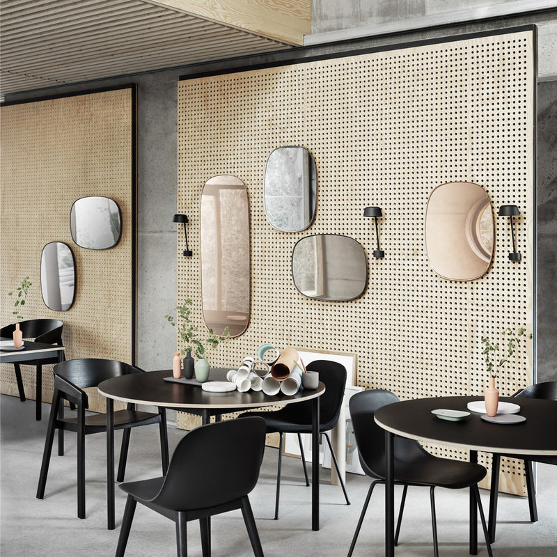 muuto | framed mirror | taupe + taupe glass | large