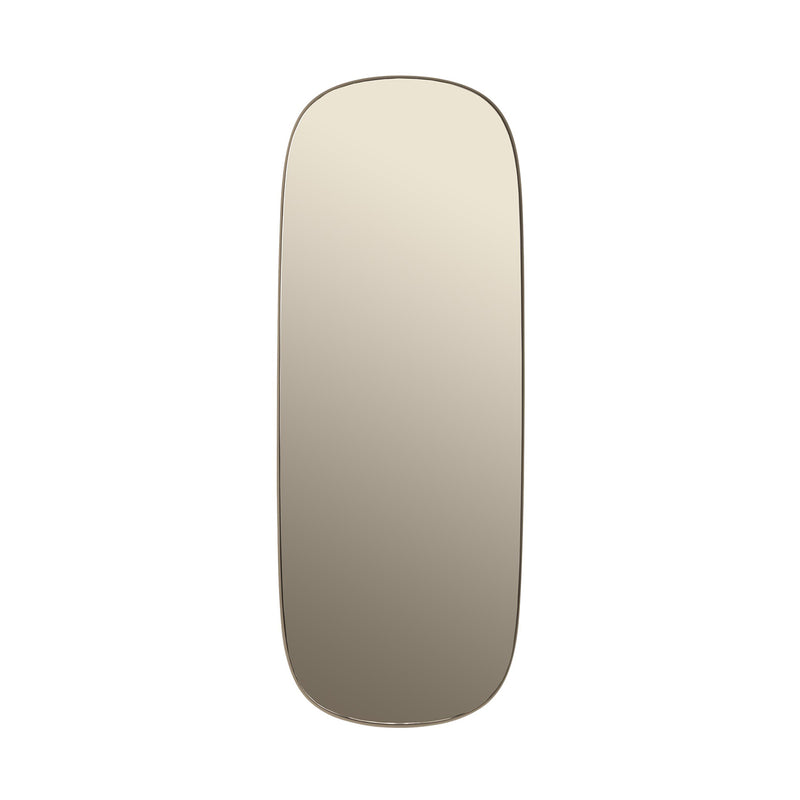 muuto | framed mirror | taupe + taupe glass | large