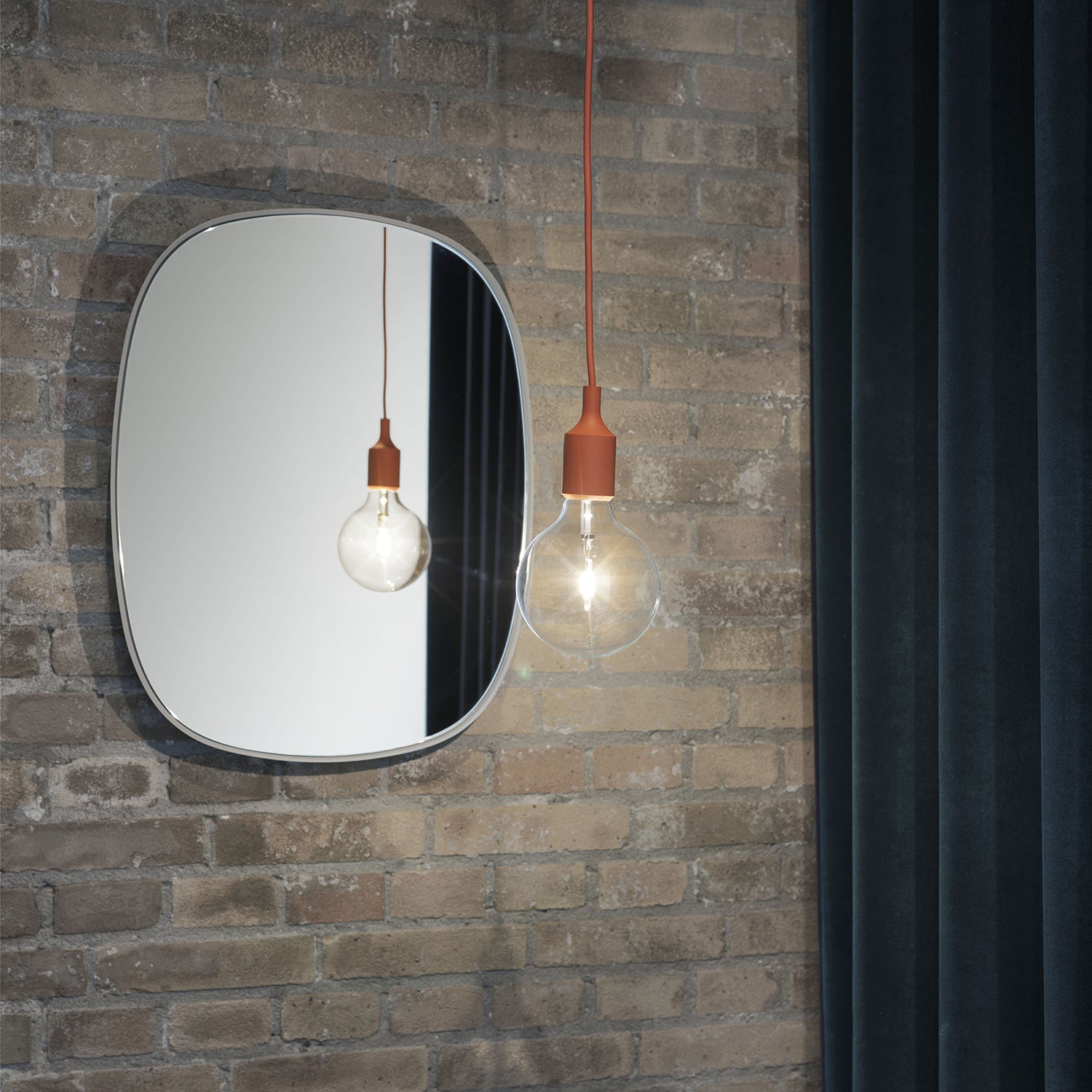 muuto | framed mirror | rose + rose glass | small – top3 by design