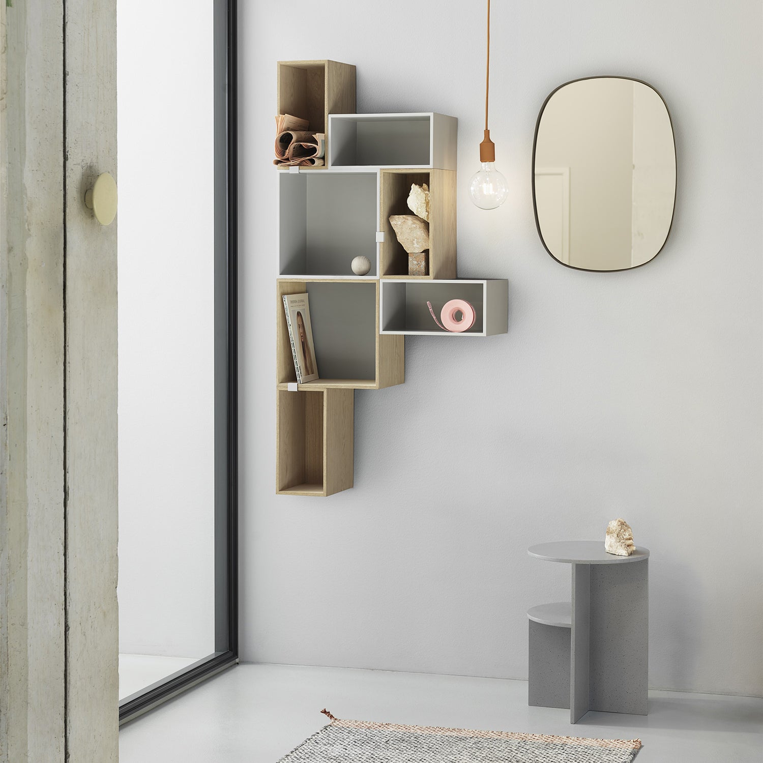 muuto | framed mirror | rose + rose glass | small – top3 by design