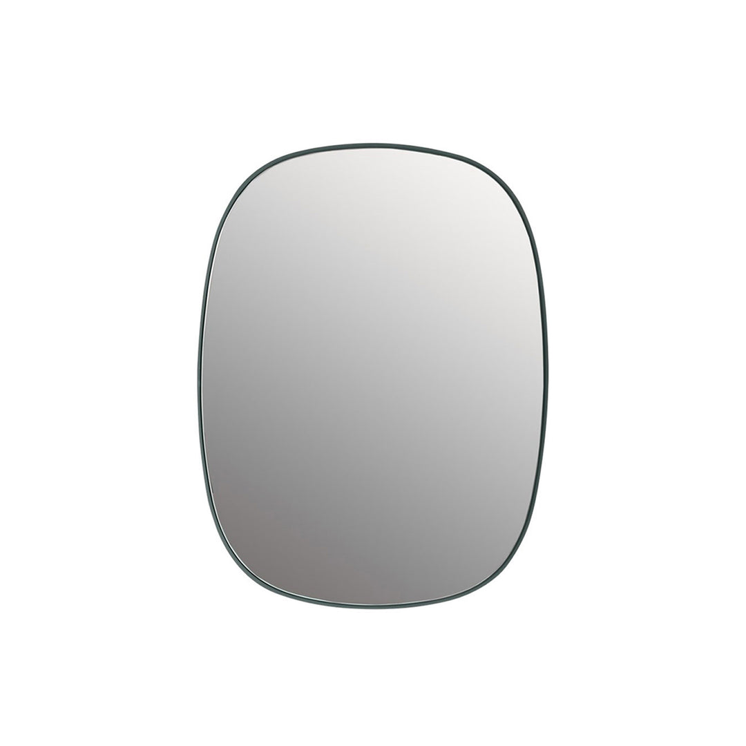 muuto | framed mirror | dark green + clear glass | small