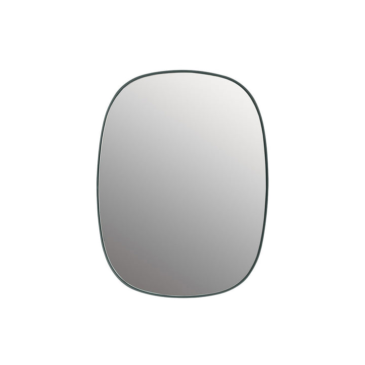muuto | framed mirror | dark green + clear glass | small