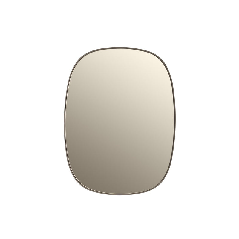 muuto | framed mirror | taupe + taupe glass | small