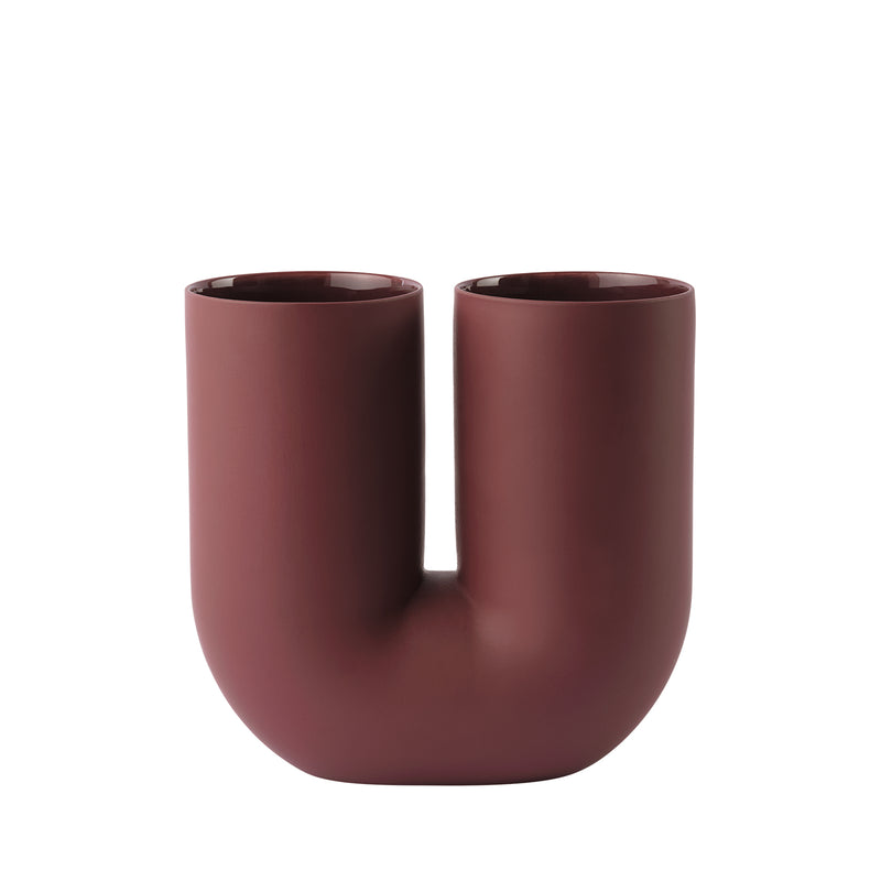 muuto | kink vase | deep red 26cm