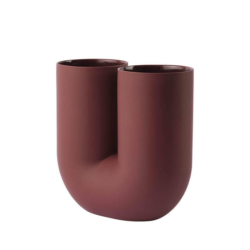 muuto | kink vase | deep red 26cm