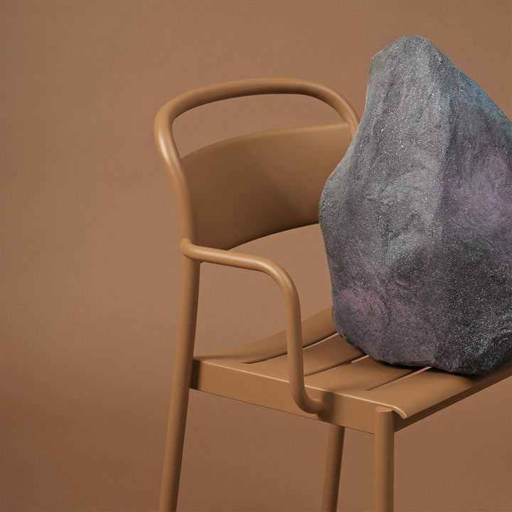 muuto | linear steel armchair | burnt orange