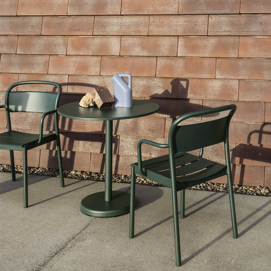 muuto | linear steel armchair | dark green