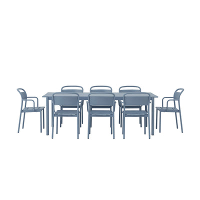 muuto | linear steel table | pale blue 220cm