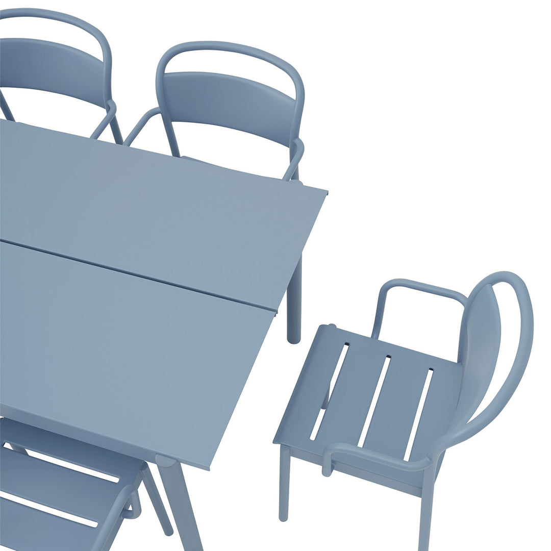 muuto | linear steel armchair | pale blue