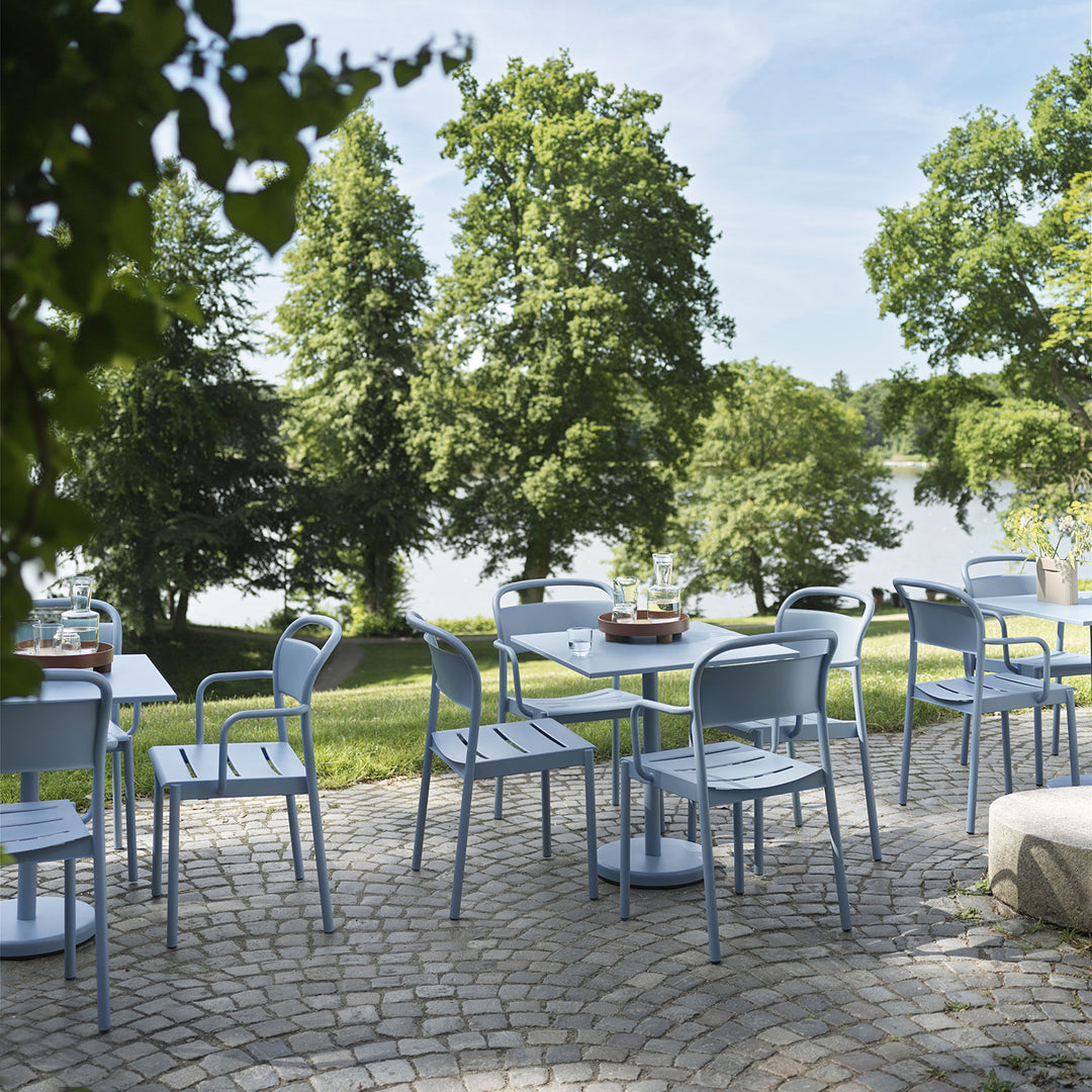 muuto | linear steel armchair | pale blue