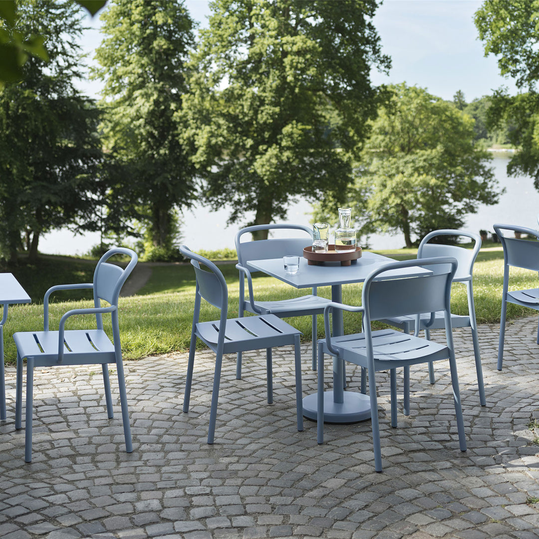 muuto | linear steel armchair | pale blue