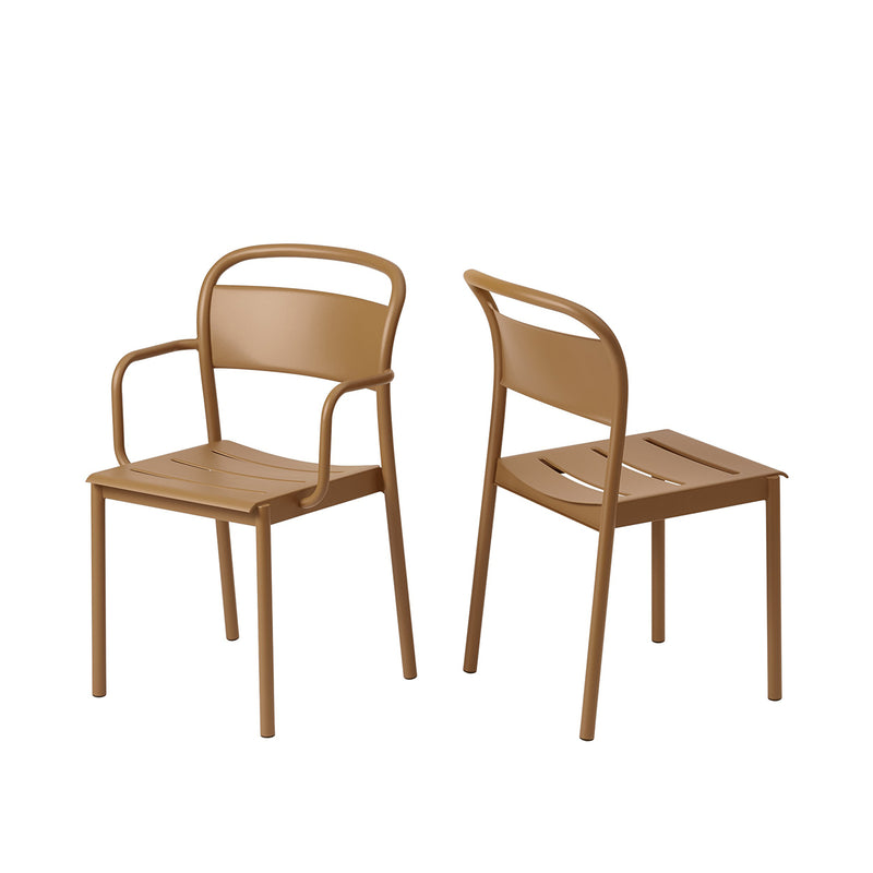 muuto | linear steel armchair | burnt orange