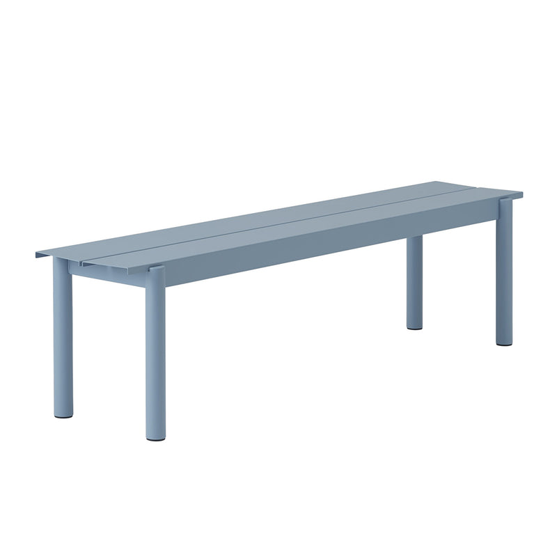 muuto | linear steel bench | pale blue 170cm