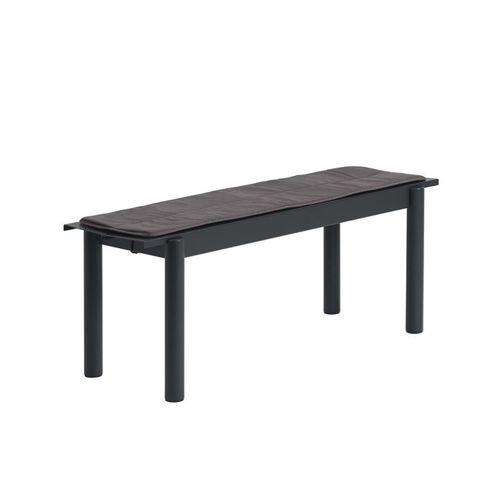 muuto | linear steel bench | anthracite black 110cm
