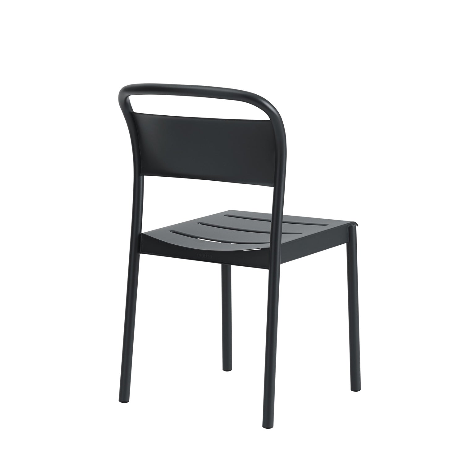 DINING BUNDLE | 6x linear steel side chairs black + linear steel table black 140cm