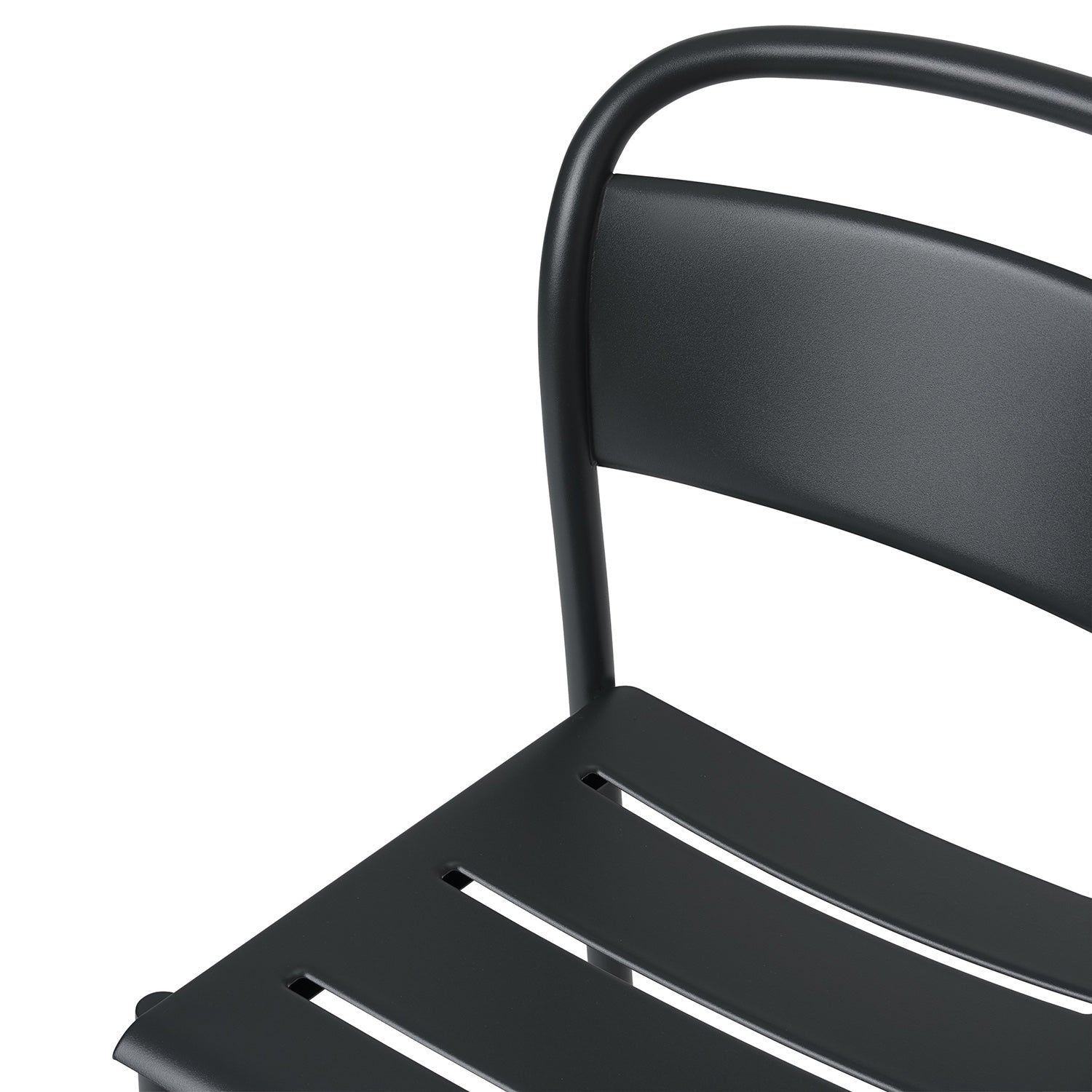 DINING BUNDLE | 6x linear steel side chairs black + linear steel table black 140cm