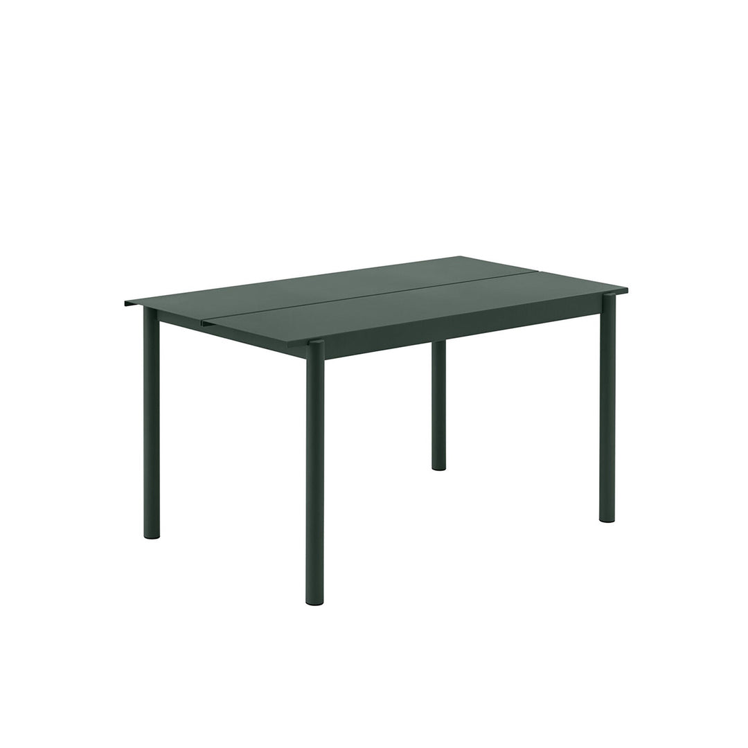 muuto | linear steel table | dark green 140x75cm