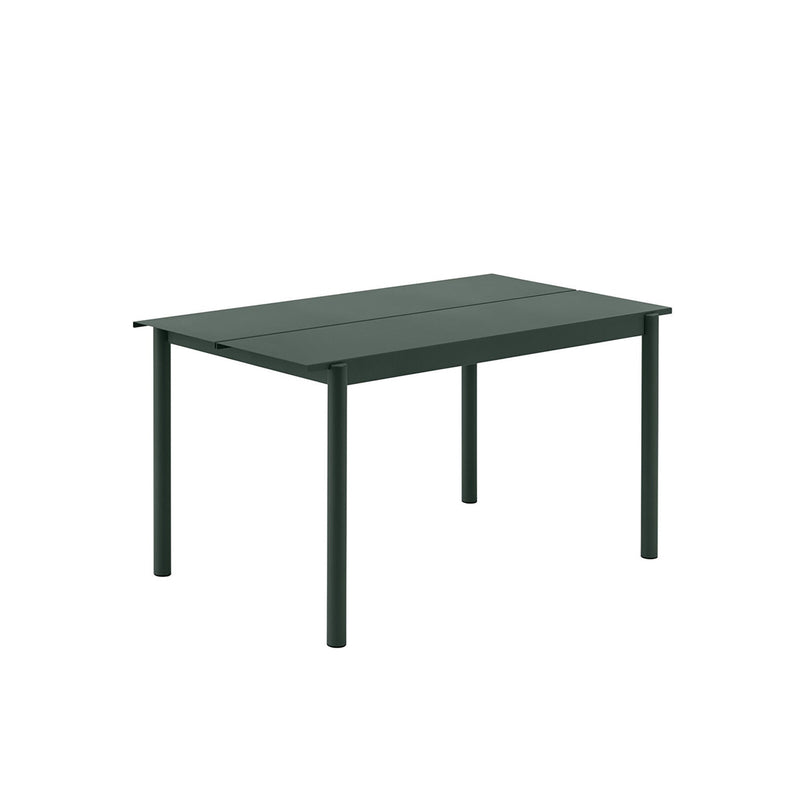 muuto | linear steel table | dark green 140cm