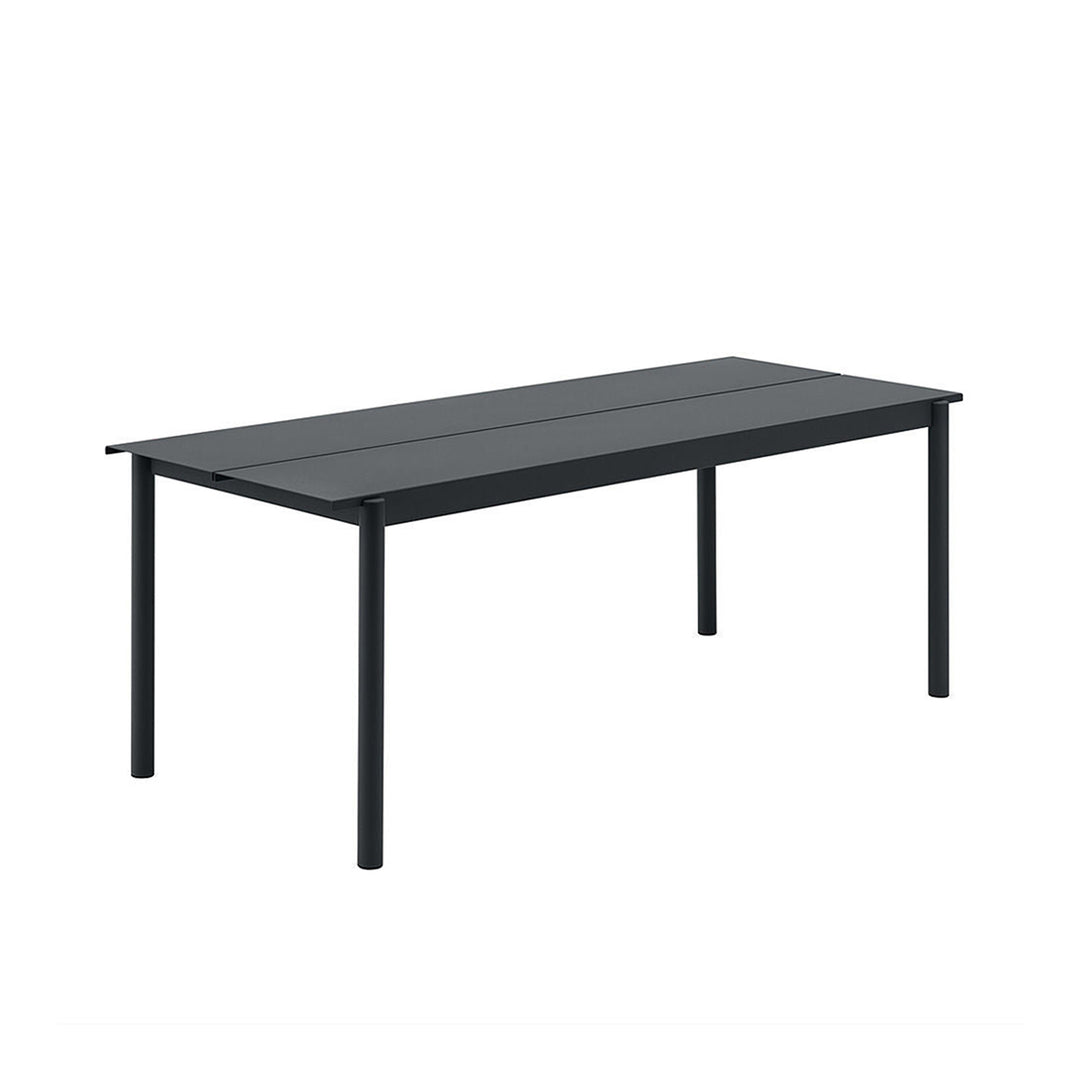 muuto | linear steel table | black 200x75cm