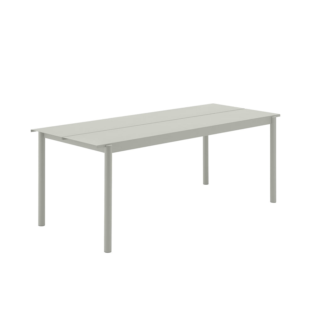 muuto | linear steel table | grey 200x75cm