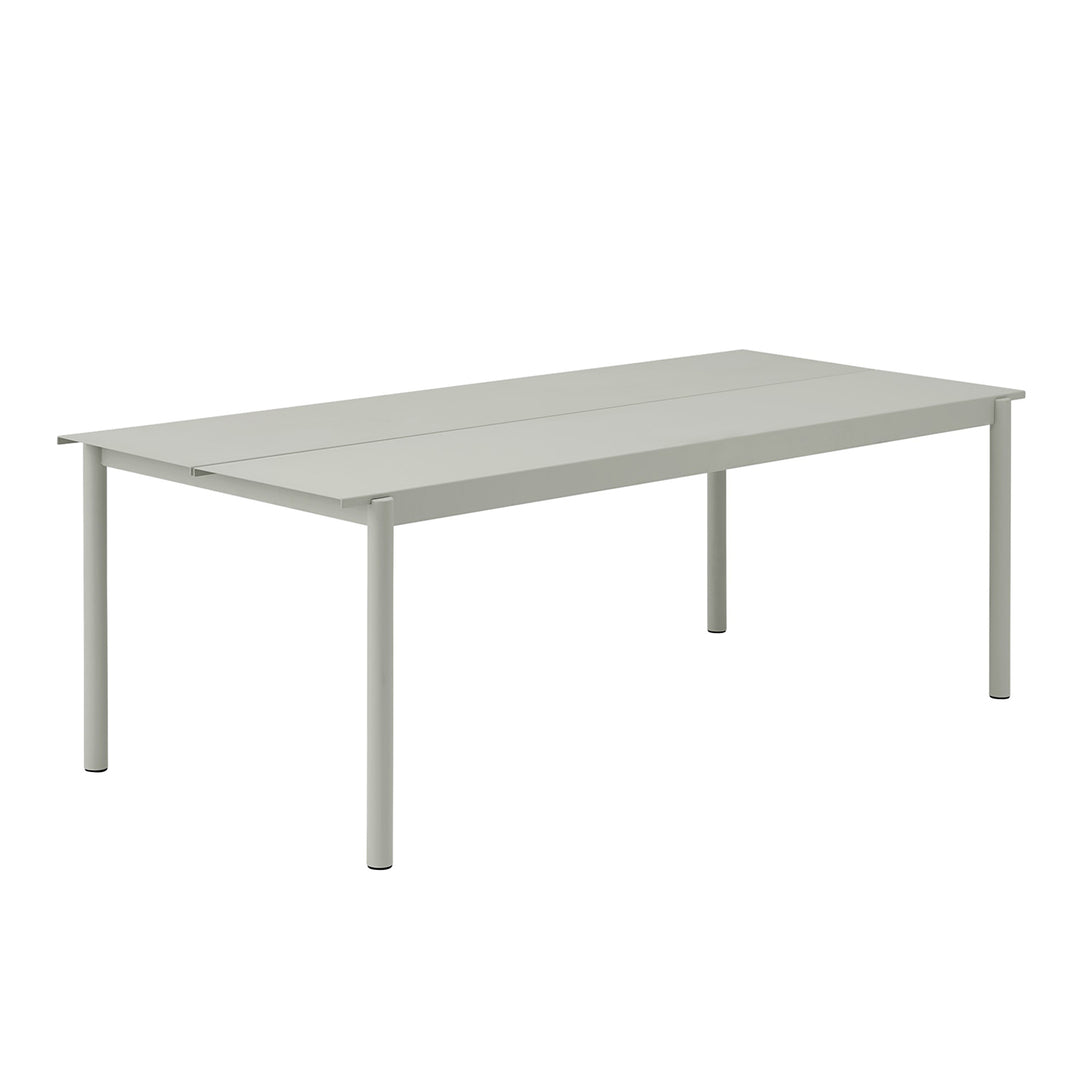 muuto | linear steel table | grey 220x90cm