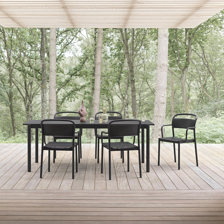 muuto | linear steel armchair | anthracite black