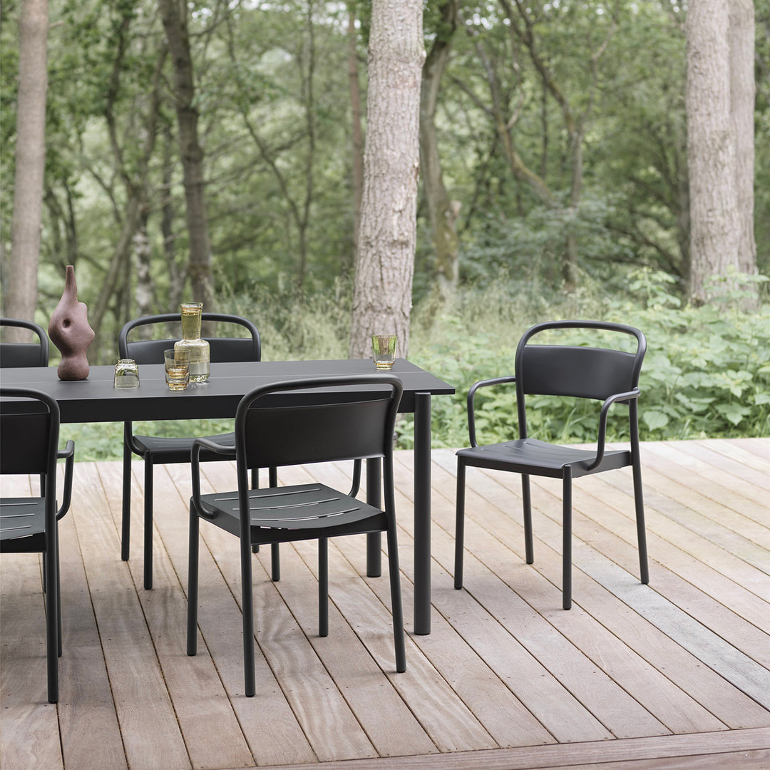 muuto | linear steel table | black 200x75cm