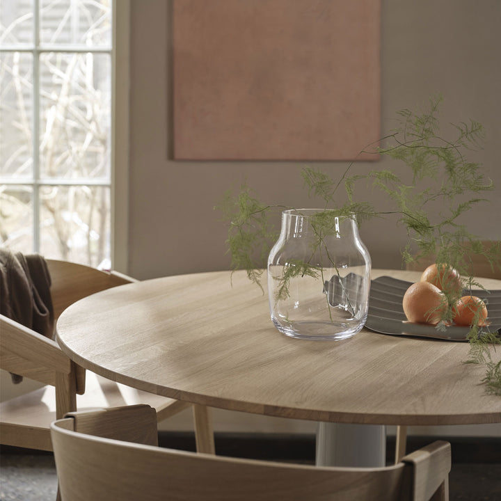 muuto | midst table | solid oak + grey base 120cm