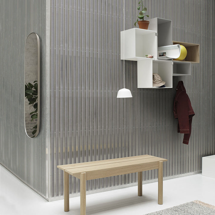 muuto | framed mirror | taupe + clear glass | large