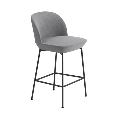 muuto | oslo counter stool 65cm | hallingdal 116 + black leg