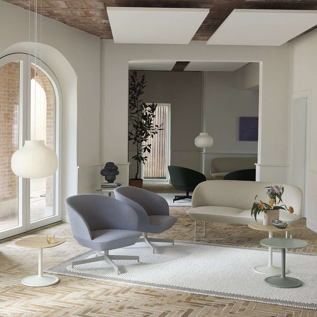 muuto | oslo lounge chair | swivel base | vidar 146 + grey legs ~ DC