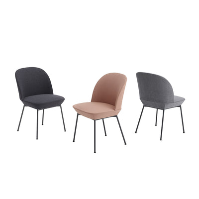 muuto | oslo side chair | ocean 601 + anthracite black legs