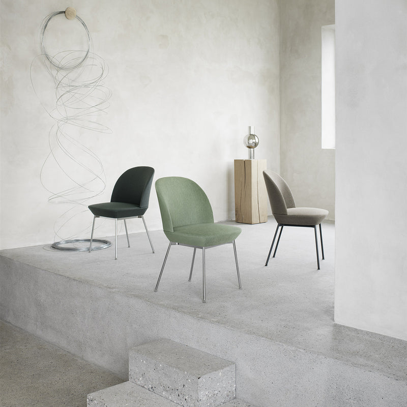 muuto | oslo side chair | ocean 601 + anthracite black legs