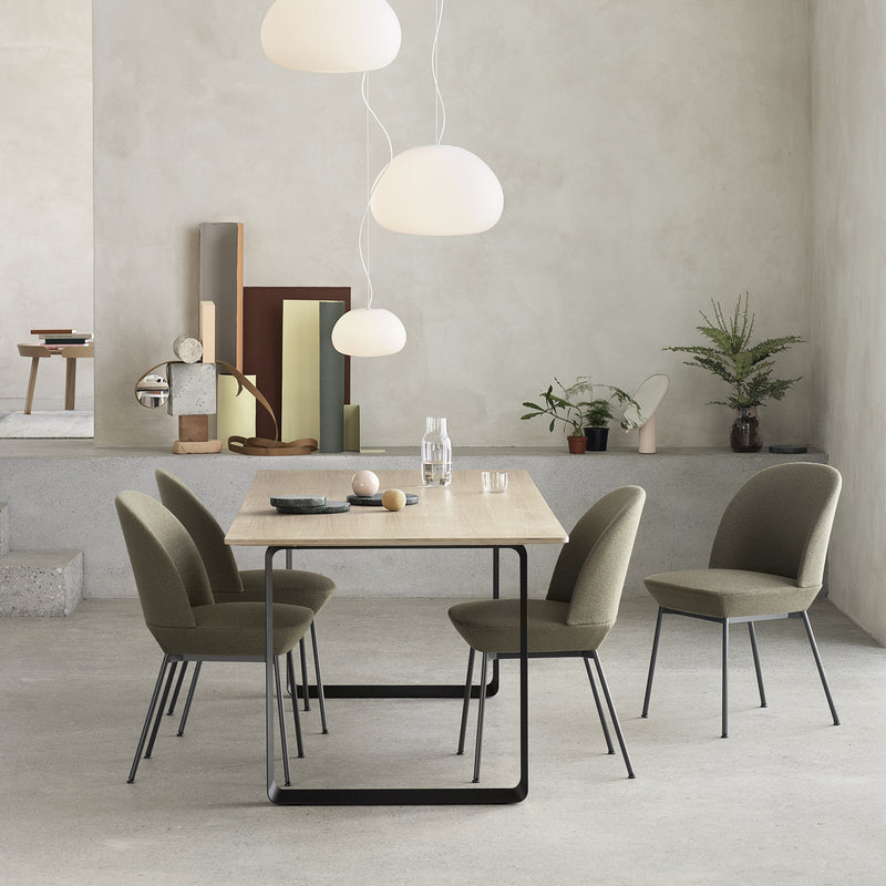 muuto | oslo side chair | ocean 601 + anthracite black legs