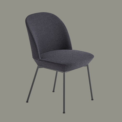 muuto | oslo side chair | ocean 601 + anthracite black legs