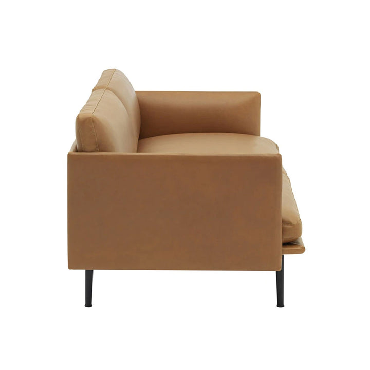 muuto | outline sofa 2 seater | refine leather cognac