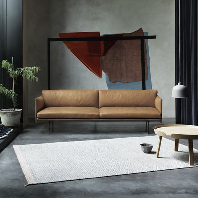 muuto | outline sofa 3 seater | easy leather cognac