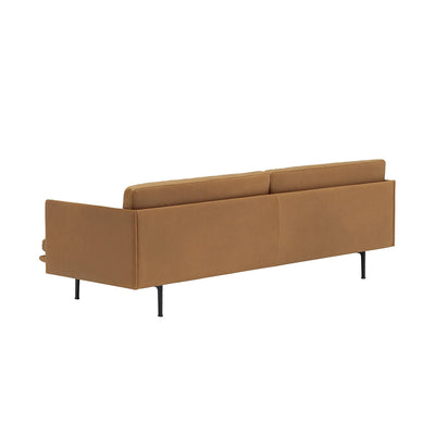 muuto | outline sofa 3 seater | easy leather cognac