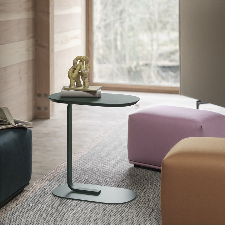muuto | relate side table | dark green 60.5cm