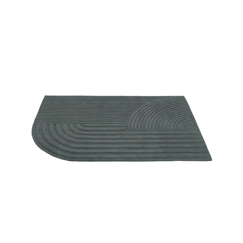 muuto | relevo rug | dark green 170x240cm