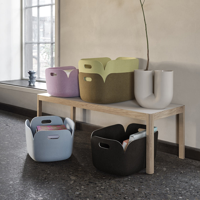 muuto | restore basket 48cm | black melange