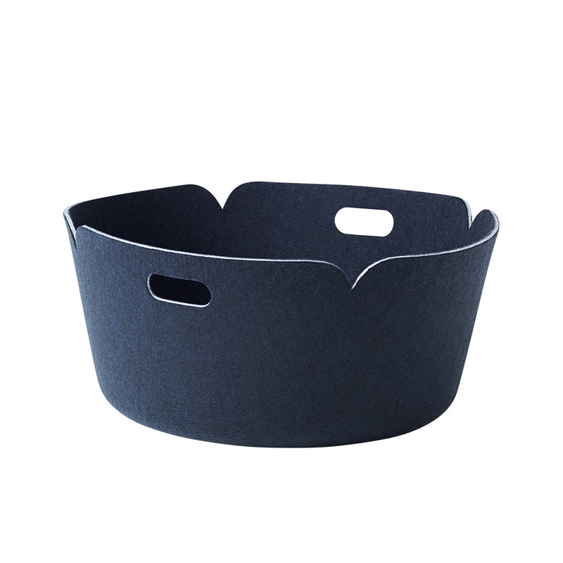 muuto | restore basket round | midnight blue
